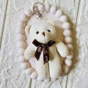 Teddy Keyring (White)