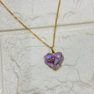 Flower Pendant (Purple)