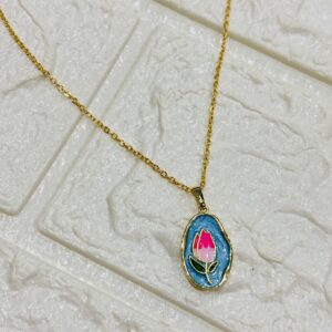 Rose Pendant (Sky Blue)