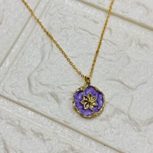 Floral Pendant (Purple)