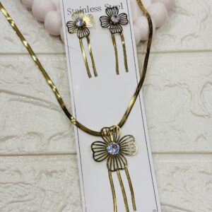 Pendant Set with Earring (Flower)