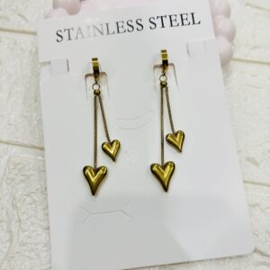 Double Heart Earring