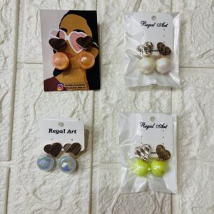 Heart Ball Earring